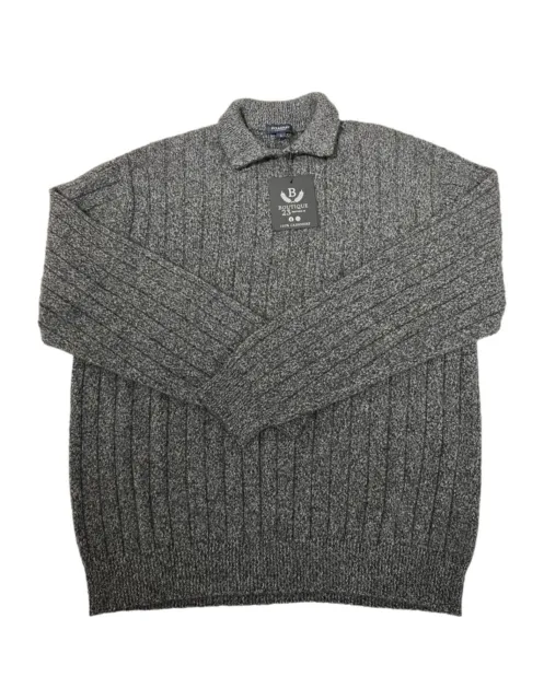 Maglione 100% Puro Cashmere Uomo BURBERRY Taglia L Grigio