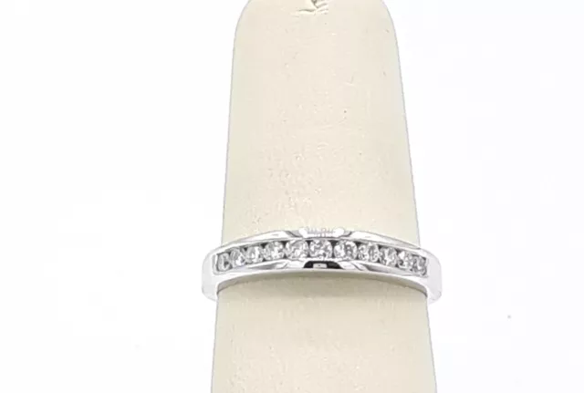 .33CT Women 14KT White Gold Diamond Anniversary & Wedding  Engagement Band