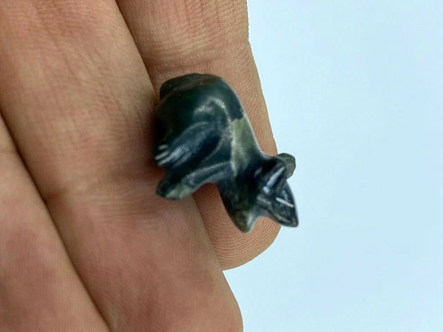 Old antique Animals Figures carved bead From Ancient Pyu City states Burma 5