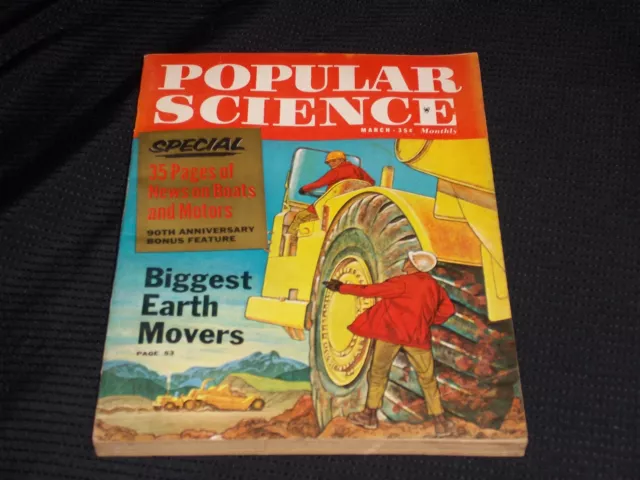 1962 March Popular Science Magazine Very Nice Front Cover - L 14423