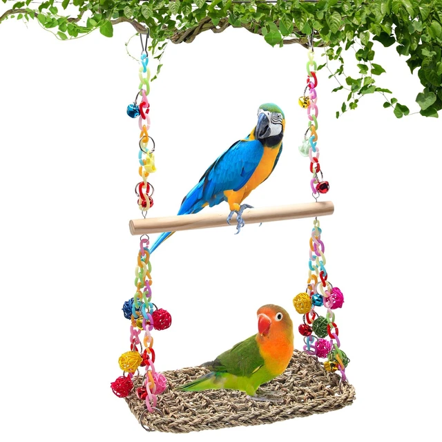 Picture of PET BIRD PARROT Parakeet Budgie Cockatiel Cage Hammock Swing Toys ...