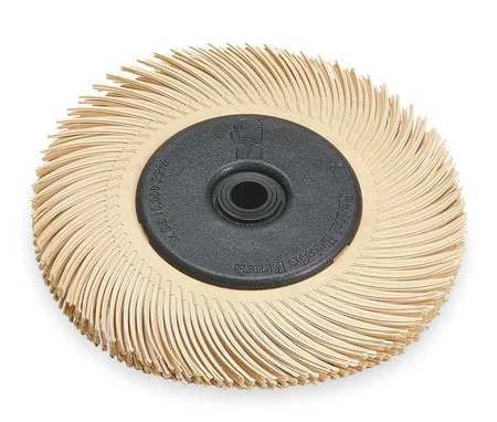 Scotch-Brite 61500187788 Radial Bristle Brush,T-C,6X7/16,6 Micron