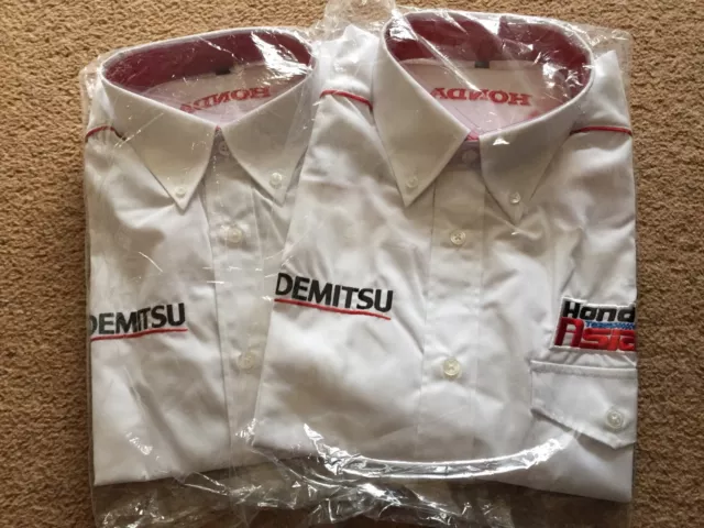 Team Issue Idemitsu Team Asia Honda Moto2 Tailored Shirt. Size Large.rare