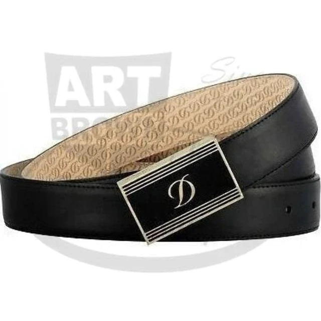 S.T. Dupont Chinese Lacquer and Yellow Gold Line D Heritage Belt, 051228