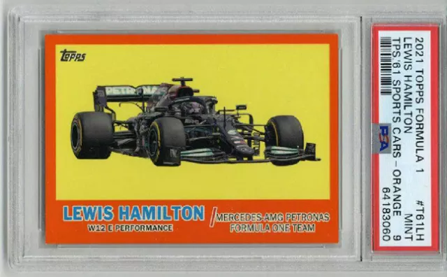 2021 Topps Formula 1 #T61Lh Lewis Hamilton Sports Cars Le 25/25 Psa 9 Pop 2