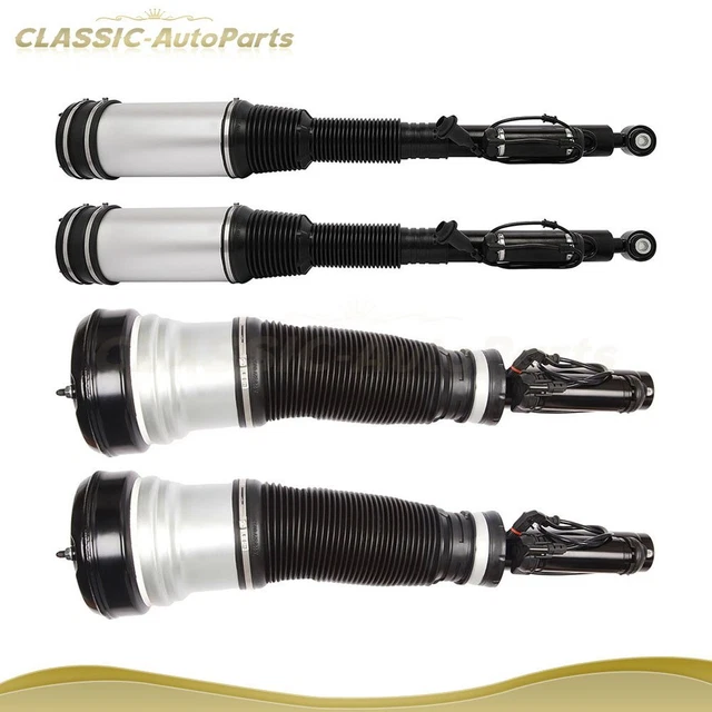 2 Pairs Rear + Front Air Suspension Struts For Mercedes W220 S500 S420 S320 S430
