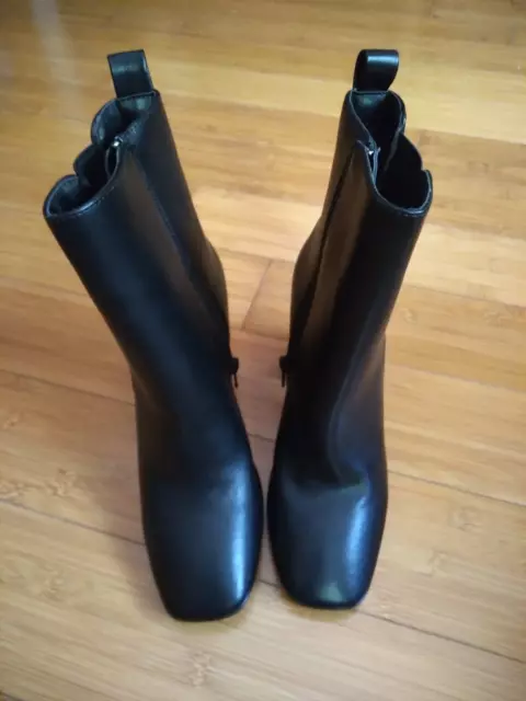 Ladies Bamboo Size 5 1/2 5.5 Black Ankle Boots