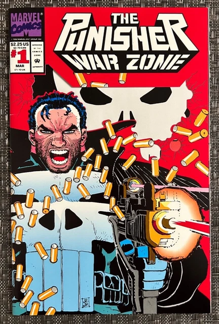 The Punisher: War Zone #1 Marvel Comics 1992 1st App of Thorn Die-Cut Cover