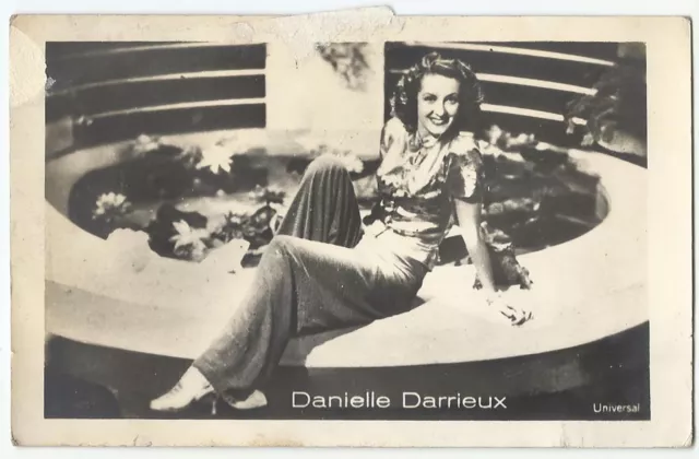 Danielle Darrieux, Vintage Postcard, French Actress-Singer-Dancer