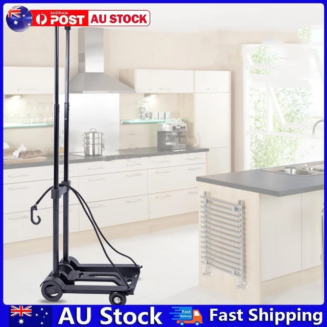 AU Folding Trolley Cart Adjustable Portable Dolly Wear-resistant for Upstairs Ca