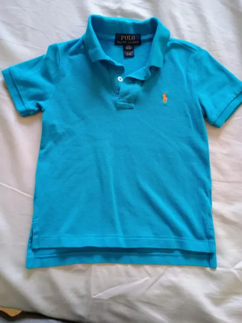 Polo Ralph Lauren Boys Light Blue Polo Shirt - Size 4/4T