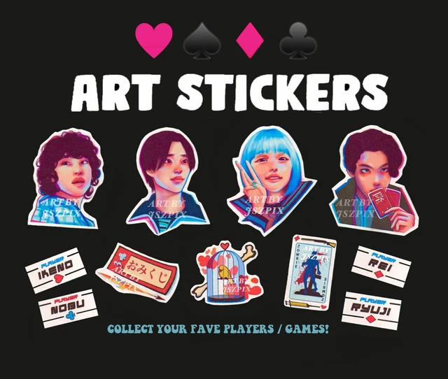 ALICE IN BORDERLAND Season 3 art sticker pack | aib manga anime ...