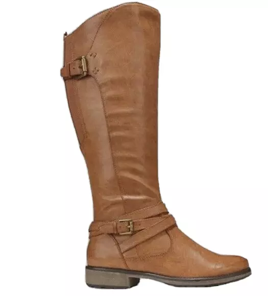 Baretraps Faux Leather Riding Boots Womens Size 7.5 M Susanna Knee High