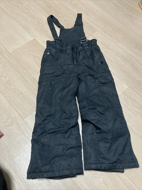 Schneehose, Skihose Kinder, Größe 116, Verstellbare Träger, schwarz