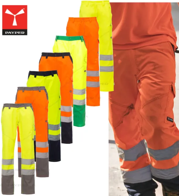 Pantalon de Haute Visibilité Travail Payper Charter à Pinces pour Hommes Tenue