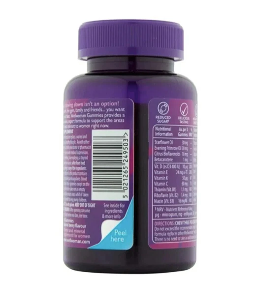 VITABIOTICS WELLWOMAN MULTIVITAMIN Gummies for Energy Release Healthy