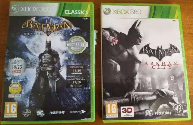 BATMAN ARKHAM ASYLUM et Arkham City - Microsoft Xbox 360 EUR 16,00 -  PicClick FR