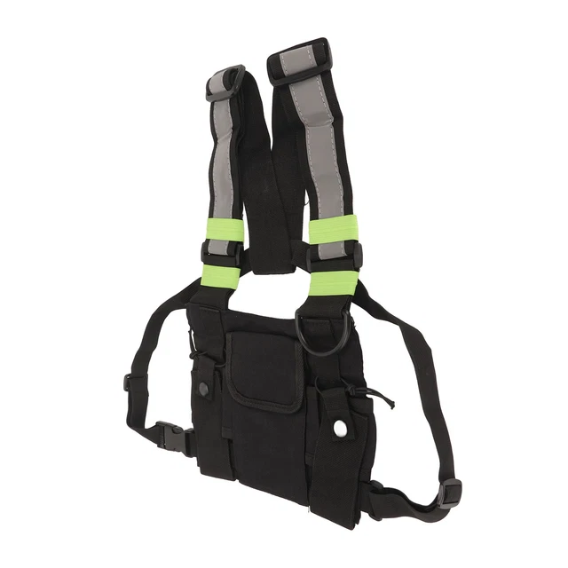 Universal Radio Harness Chest Rig Bag +Shoulder Strap Radio Chest Pack Pouch