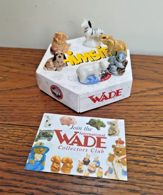 Wade Whimsies Box Set 2  Polar Bear, Zebra, Kitten, Puppy, Beaver Elephant