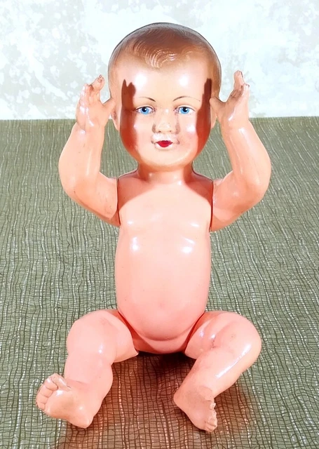 Grand Baigneur Petitcollin L'Invincible 38 Cm - Celluloïd Années 50 - Boîte D'origine
