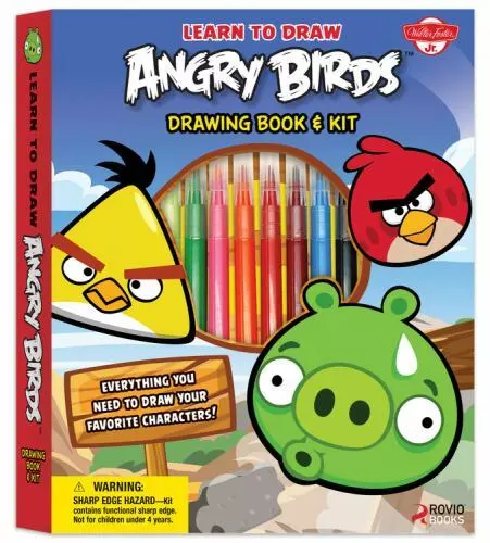 Learn to Draw Angry Birds [With Protractor and Double-Sided Colored Pencils...