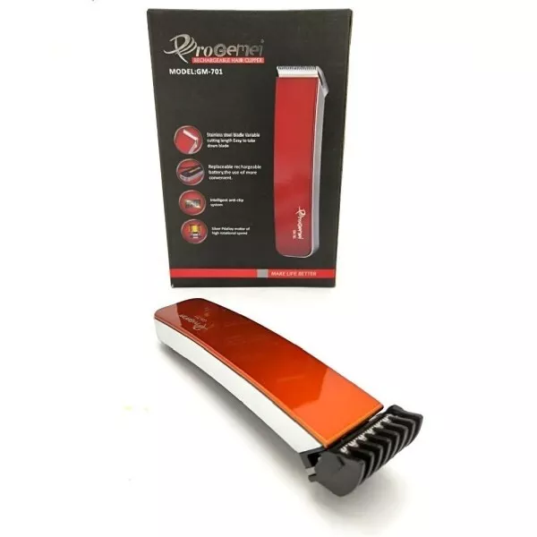 Tagliacapelli Rasoio Barba Uomo Ricaricabile Regola Capelli Trimmer Geemy Gm-701 2