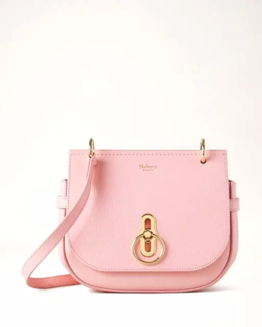 Mulberry 'Amberley Small' Powder Pink Classic Leather Satchel Bag - $930 BNWT