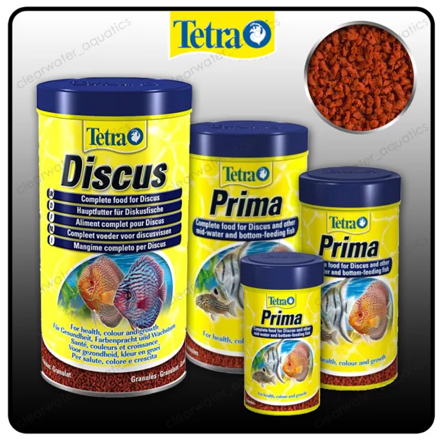 Tetra PRIMA Troical Fish Food GRANULES Sinking Pellets Tank AQUARIUM Discus Feed