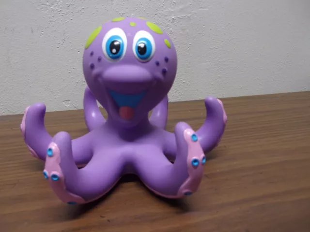 Nuby 6.5" Purple Octopus Hoopla Floating Bath Toy without Rings