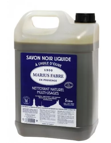 Marius Fabre 529 Le lavoir Savon à l'Huile d'Olive 5L Noir