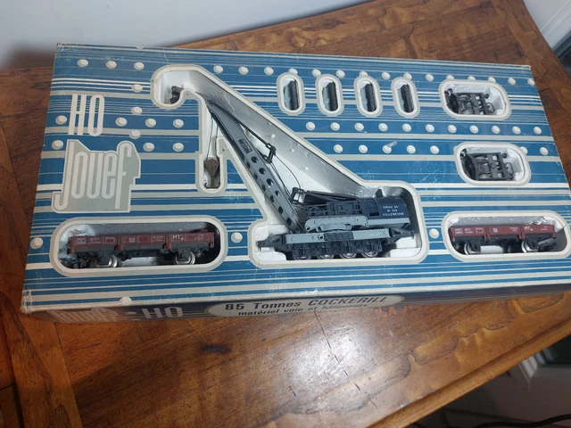 Jouef HO Wagon Grue 85t Cockerill – Dans Sa Boîte D'origine – Occasion