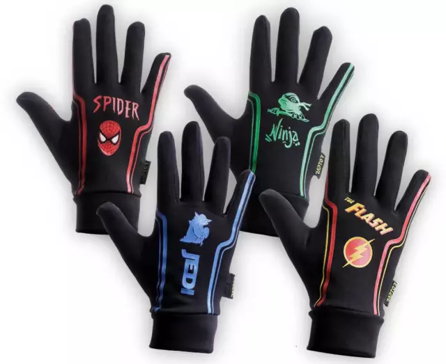 New Kids/Junior Rugby Thermal Lined Long Fingered Silicon Grip Gloves/Mits/Mitts