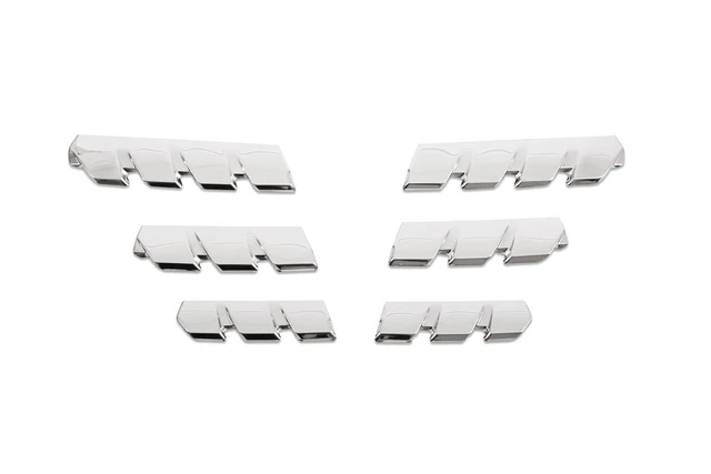 MOULURES CADRES ACIER Chrome Grille 6 Pièces pour Renault Clio - V EUR MOULURES CADRES ACIER Chrome Grille 6 Pièces pour Renault Clio - V EUR