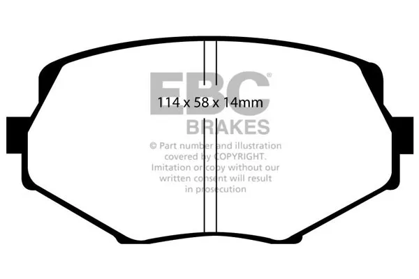 EBC Ultimax Front Brake Pads for Mazda MX5 Mk1 (NA) 1.8 (94 > 98)