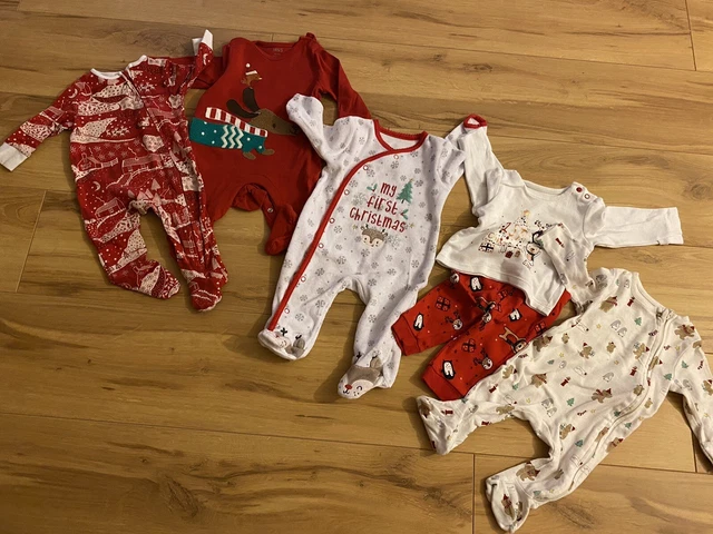 Pacchetto Natale bambino 0-3 mesi unisex ragazzo o ragazza Dunnes, M&S, George