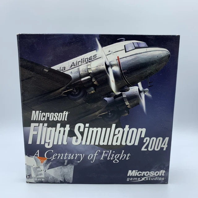 MICROSOFT FLIGHT SIMULATOR 2004 A Century of Flight 4 Disk Set PC