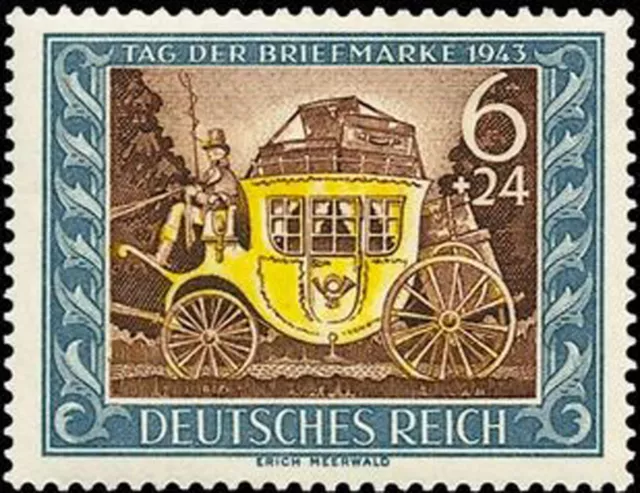 Deutsches Reich 828 **  Tag der Briefmarke 1943, postfrisch