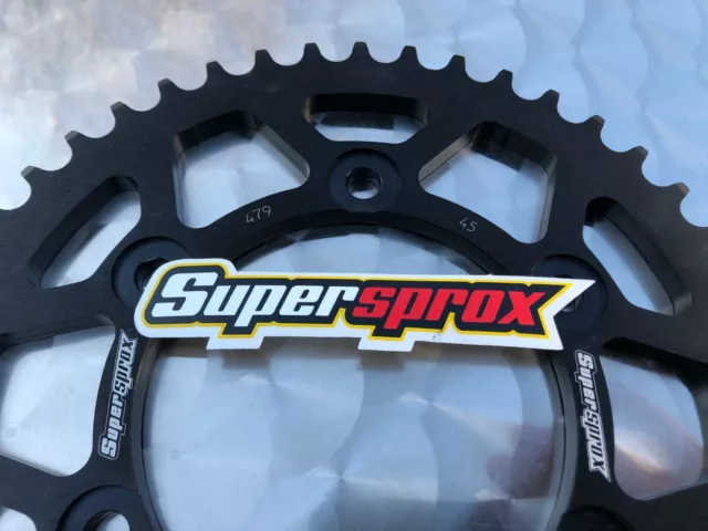 Supersprox - Alu Kettenrad Yamaha YZF R1, RN12, RN19, FZ-1, 45 Zähne, RAL 479-45