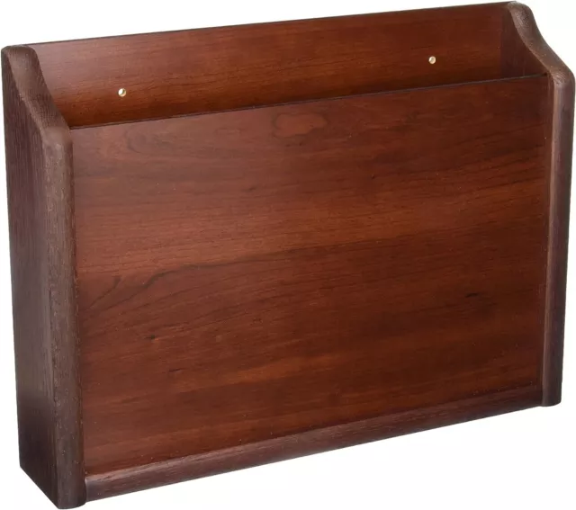 Wooden Mallet Privacy Chart Holder, HIPAA Compliant, Letter Size, Mahogany