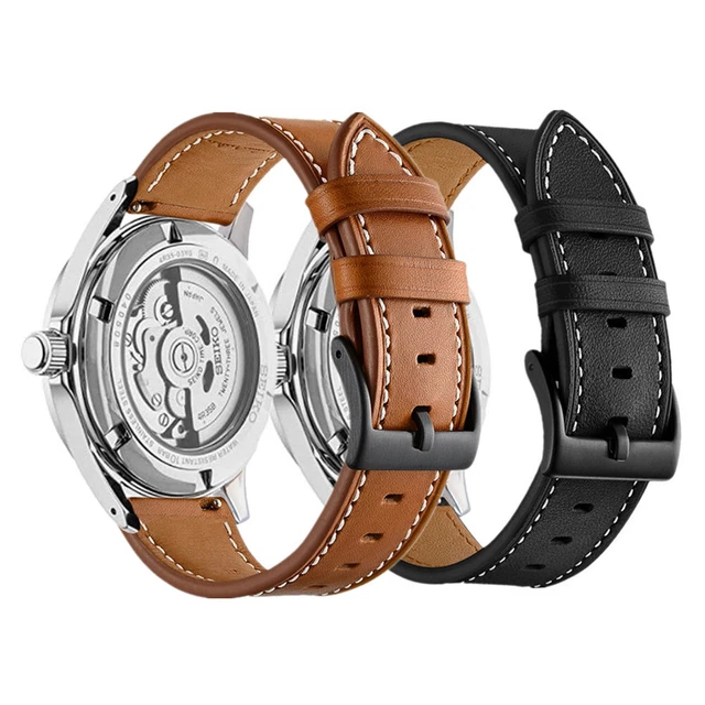 CLASSIC LEATHER WATCH Band Strap For Seiko 5 Diver's Watch 18mm 20mm