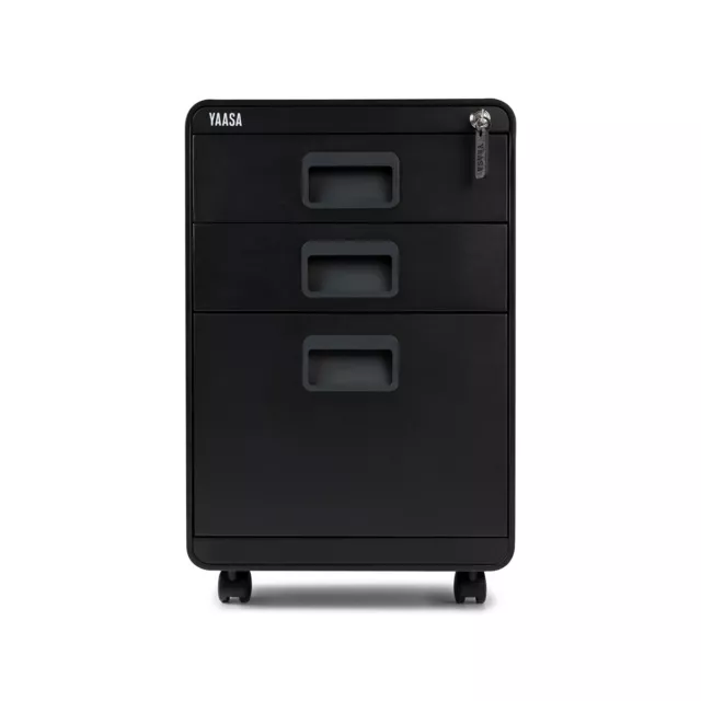 Yaasa File Cabinet - Rollcontainer - schwarz