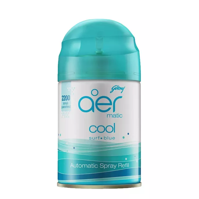 Godrej aer Matic Refroidir Surf Bleu Automatique Spray Recharge 2200 225 ML