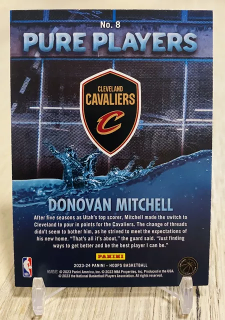 2023-24 PANINI NBA Hoops Pure Players Donovan Mitchell Cleveland ...