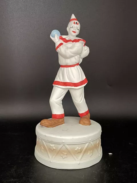 Circus World Museum Send in the Clowns Flambro Music Box Clown "Neat" 1985 VTG