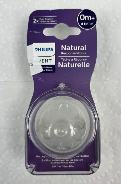 Philips Avent Natural Response Nipple Naturelle 0m+ - Brand New Sealed!