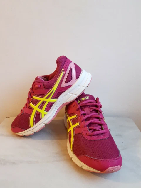 ASICS GEL GALAXY 8 UK Men size 5 Running Trainers. White Purple