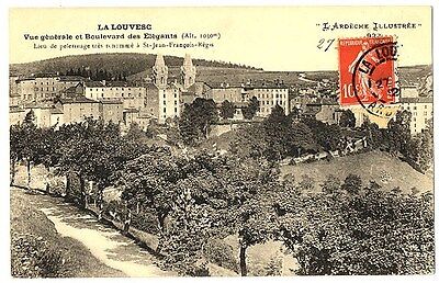 CPA 07 ardeche the louvesc general view and Boulevard Des nice