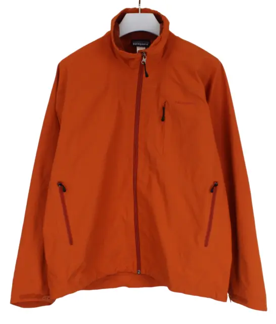 Patagonia Jacke Herren Groß Reißverschluss Stehkragen Leicht Orange