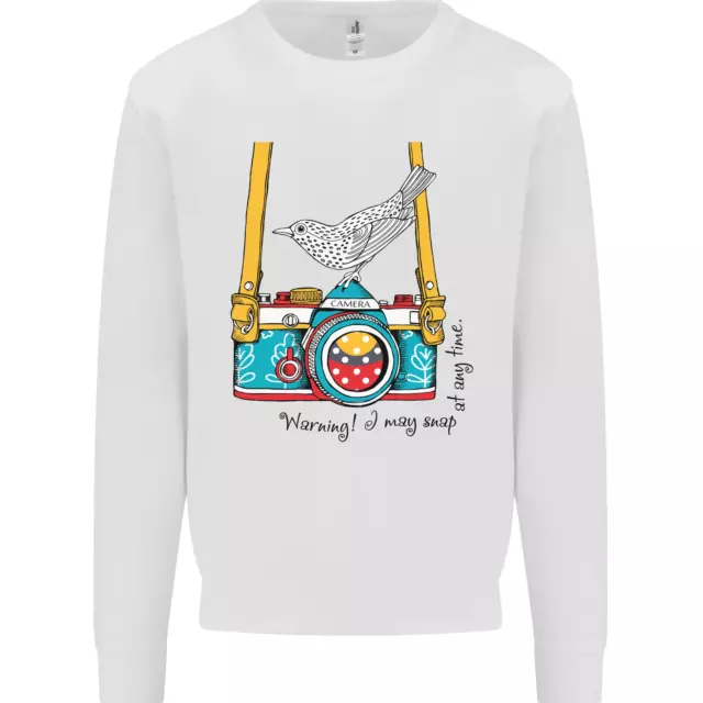 Camera With a Bird Photographer Photography Kids Sweatshirt Jumper