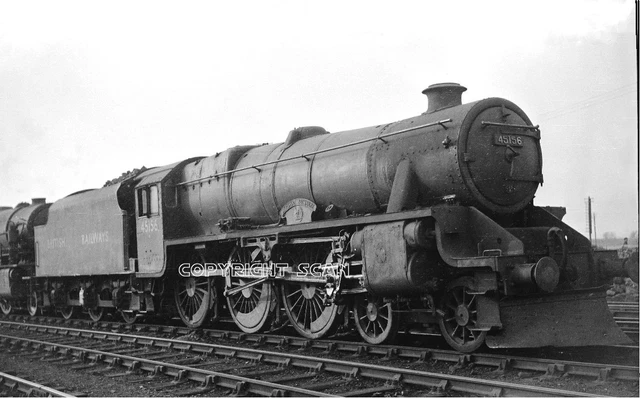 RAILWAY STEAM PHOTOGRAPH : 45156 ‘AYRSHIRE YEOMANRY’ 50 £2.99 - PicClick UK